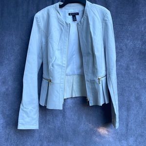 INC Faux leather women's short jacket